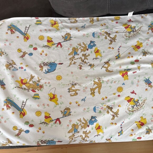 Winnie The Pooh Vintage Baby Receiving Blanket - Picture 1 of 7
